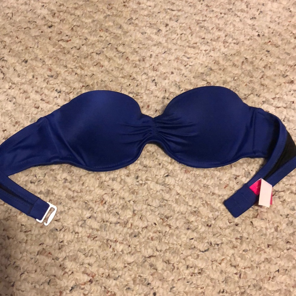Victoria’s Secret Blue Ruched Front Push-Up Bikini